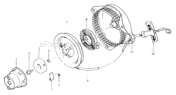 Page D Diagram and Parts List for 8838-0  Briggs and Stratton Generator